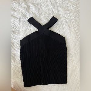 Babaton Knit Criss Cross Tank